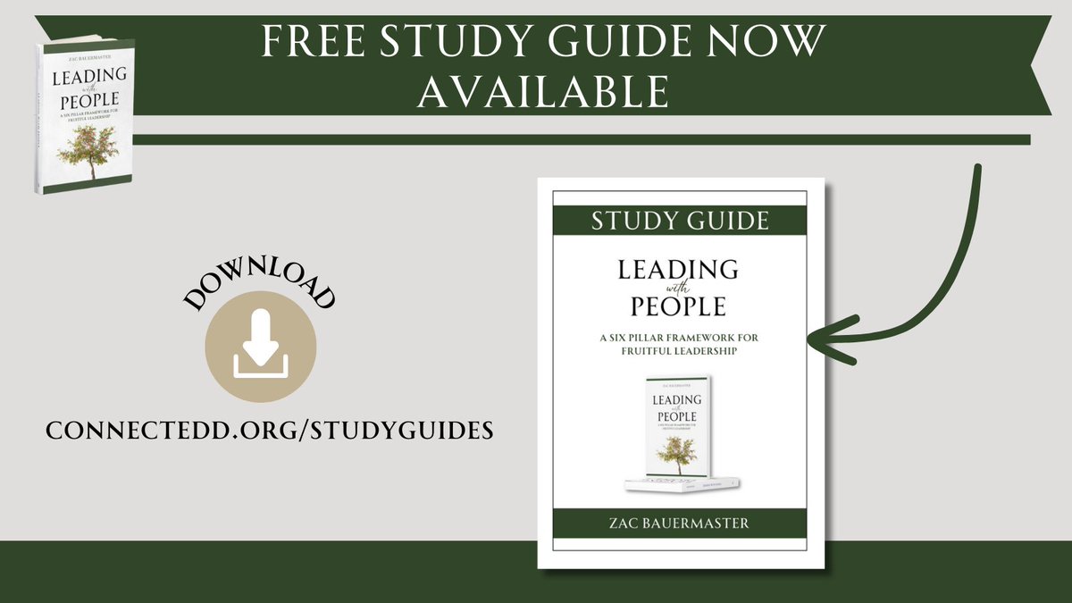 Head to ConnectEDD.org to download the FREE study guide for the book Leading with People. The PEOPLE Framework will not only transform how leaders approach each day, it will fruitfully impact the lives of those we lead. @zbauermaster