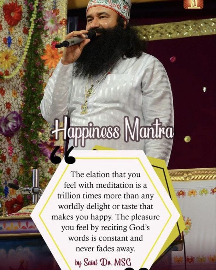 Nowadays, people are facing more problems, but Saint Dr MSG Insan has shared Life Changing Tips with many, helping them find happiness. His tips on meditation and charity bring inner peace.#PowerfulMantras