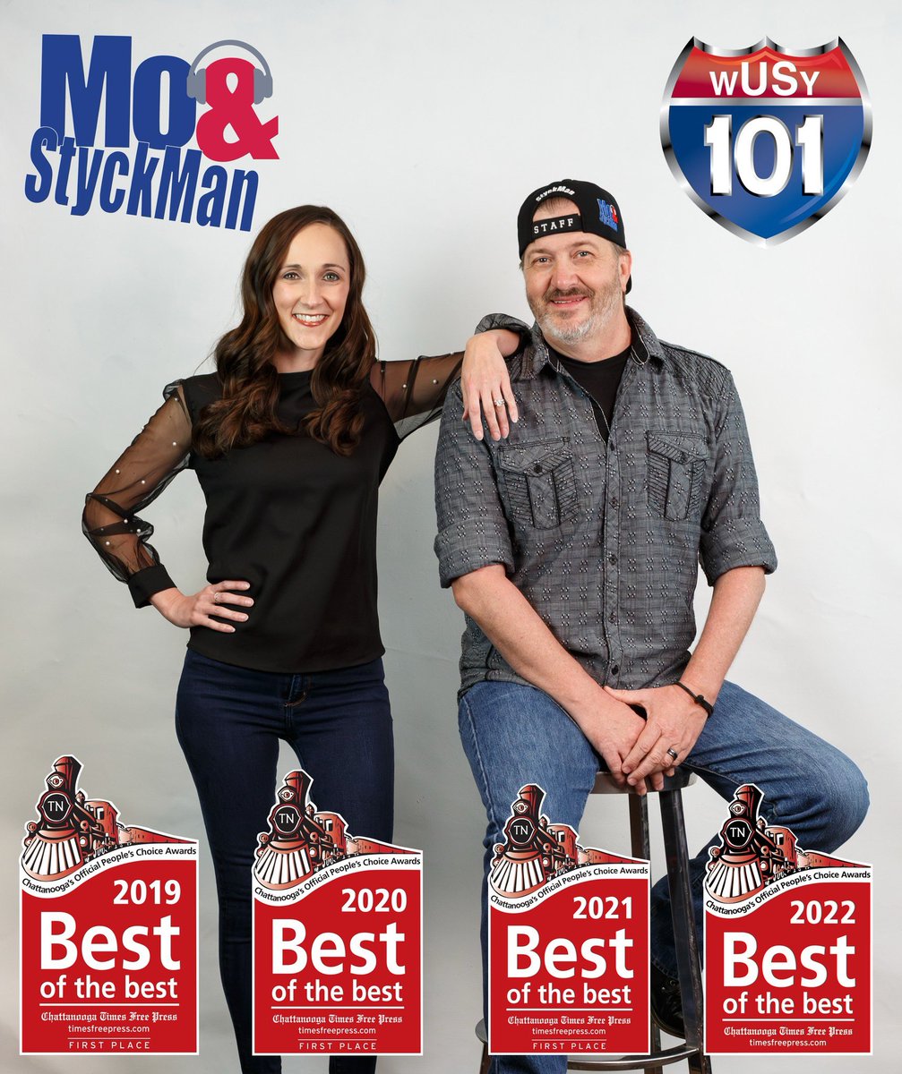 It's nomination time for Chattanooga's Best of the Best. If you have a second, and are so inclined, please go to bestofchatt.com then click the People section and type in Mo & StyckMan in the Radio Personality category. Thank you in advance.