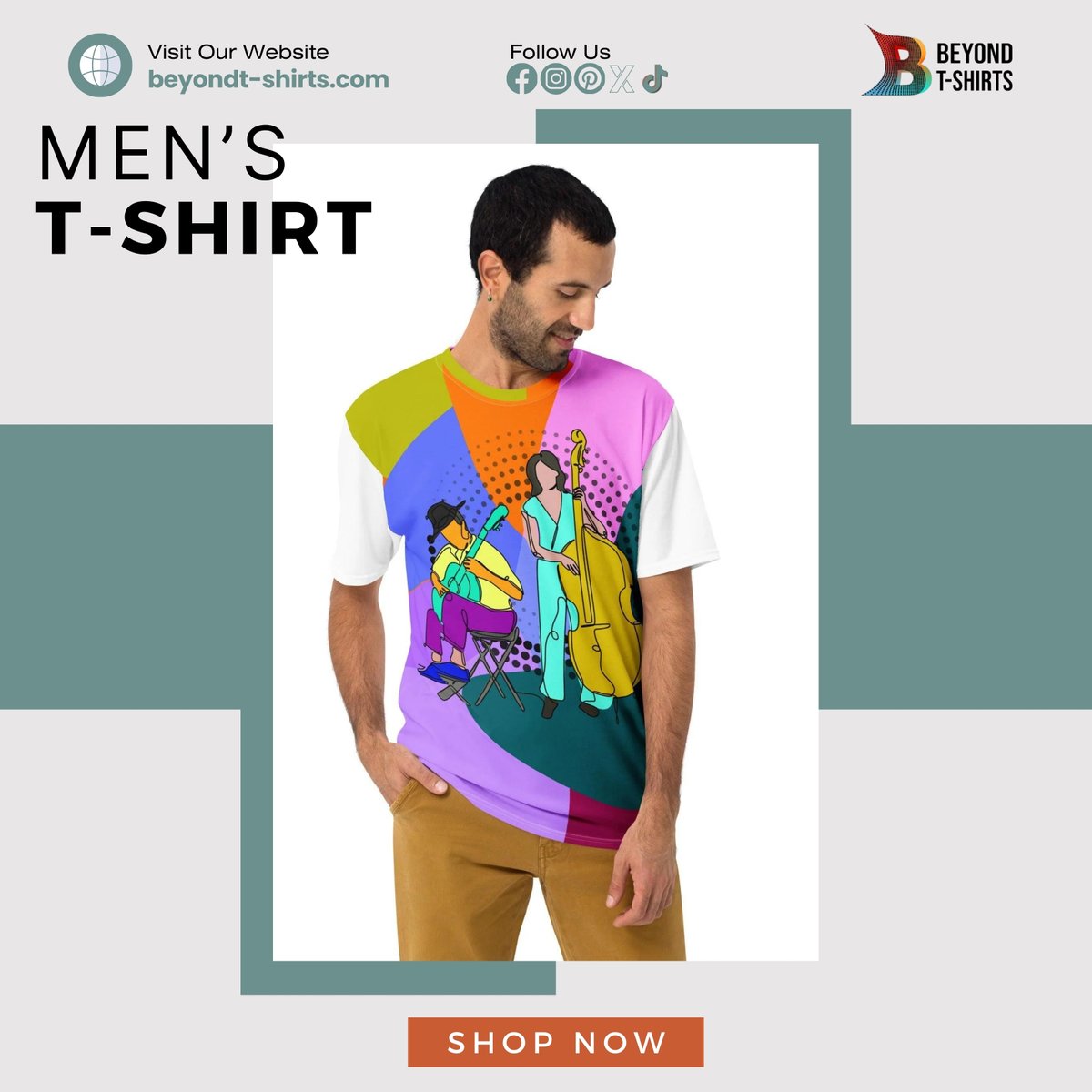 Step into summer with style! ☀️ Unless your inner artist with our vibrant, music-inspired men's T-shirts. 👕 From casual jam sessions to everyday fashion, our tees hit the right note. #tshirt #fashion #ootd #style #outfitoftheday #instafashion #tshirtlover #tshirtdesign