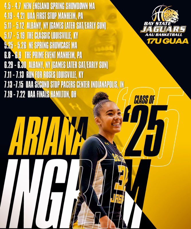 Excited for another season with my jags fam🐆 <a href="/BayStateJags/">Bay State Jaguars</a> <a href="/LaurieBollin/">LAURIE BOLLIN</a> 
Here’s my schedule⬇️