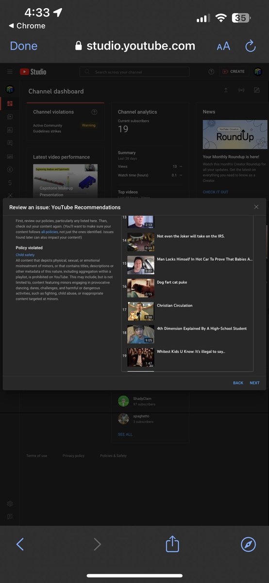 fitzy64YT's tweet photo. Hey @TeamYouTube I had a playlist titled “YouTube Recommendations” get removed. It was all videos I found that were either eye catching or over 5 years old at the time it popped up on my recommendations page. I find these recommendations interesting. Could I get it back? Thanks. https://t.co/dGBB7trd0w