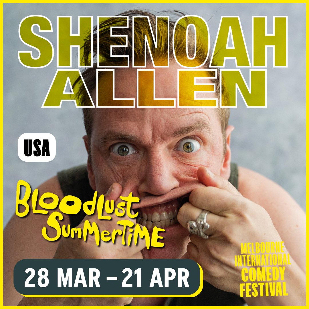 This show is nothing short of brilliant - playing Melbourne and Edinburgh @ImShenoahAllen comedyfestival.com.au/2024/shows/blo…