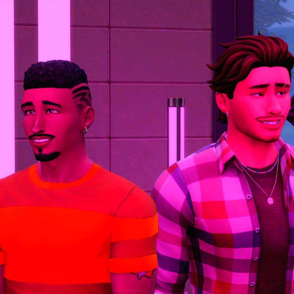gave Marcus Flex a little makeover also Lucas had to photo bomb lol #TheSims4 #ShowUsYourSims