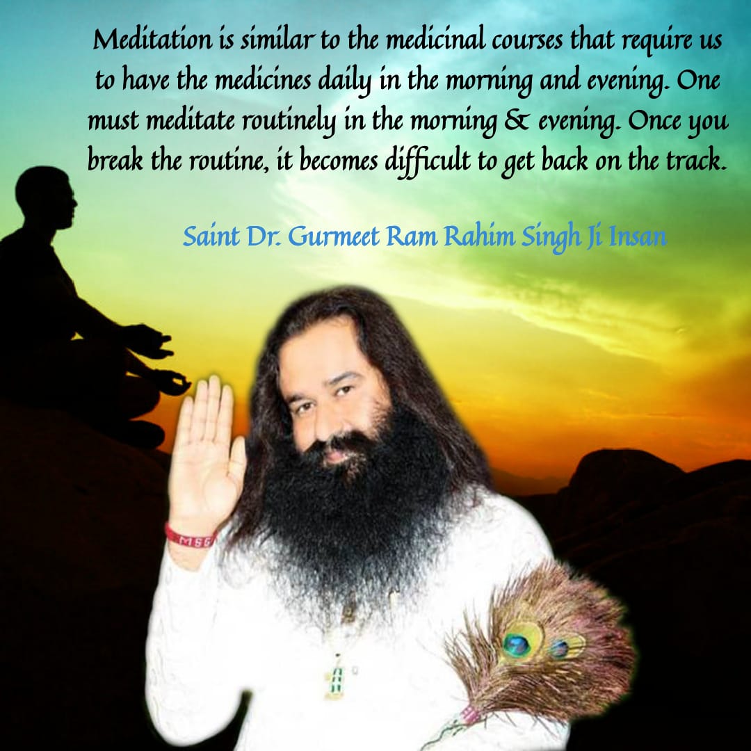 Meditation is the supreme power which makes a person positive and self-confident. Inspired by Saint Dr MSG Insan, lakhs of people have brought self-confidence and positive thinking in themselves by regular practice which has made their life happy. #PowerfulMantras