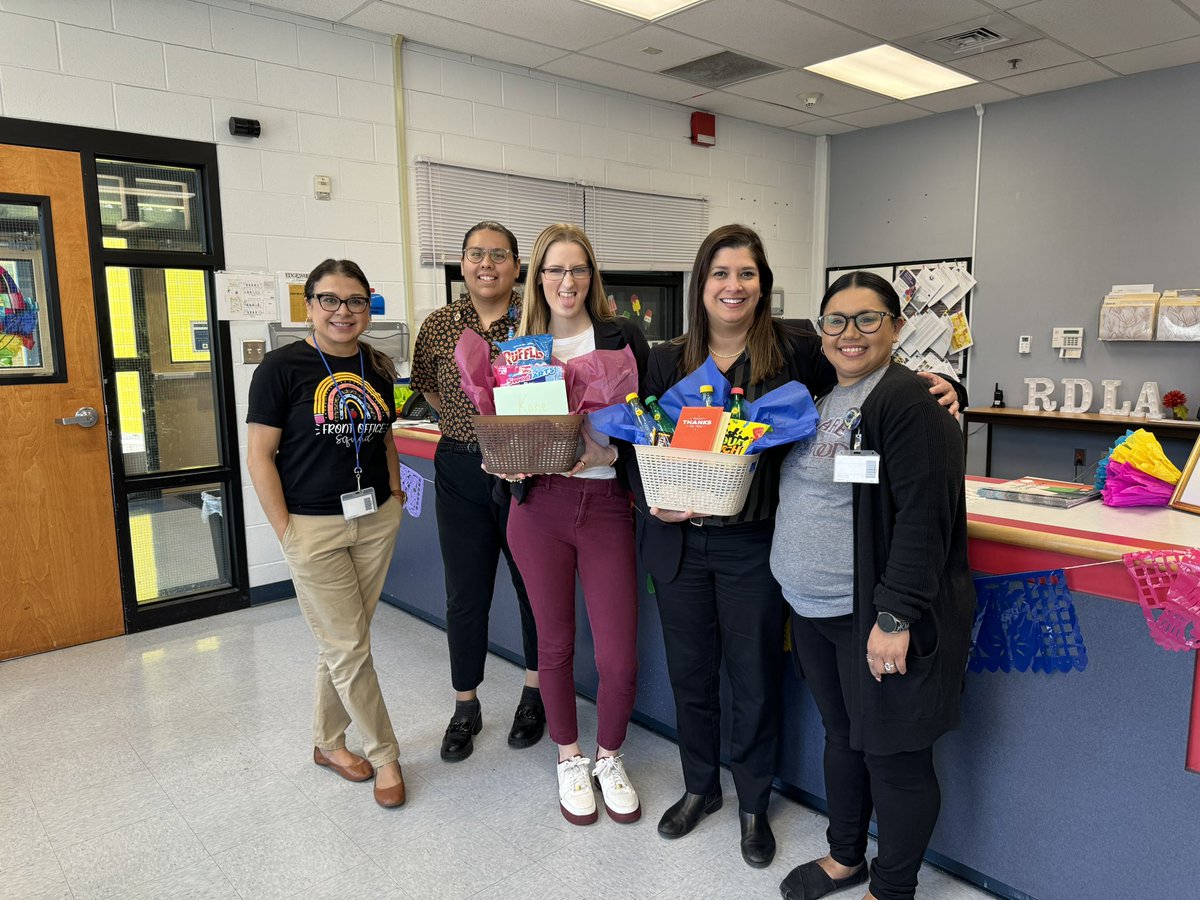 A big thank you to our wonderful front office ladies for our baskets today to celebrate AP’s week. Our front office ladies are truly the best… we couldn’t function without them!