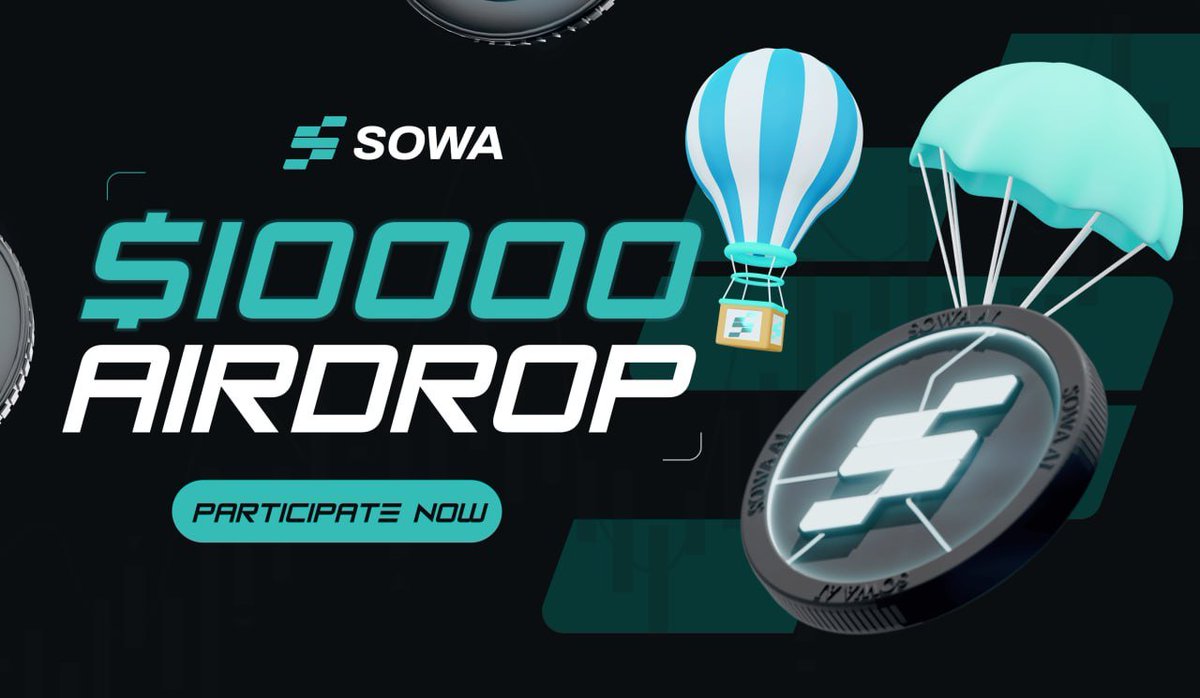 📢 SOWA AI AIRDROP ALERT! 🎁

🏆 Participate for a chance to win 10,000$ worth of tokens from @Sowa_AI ! 

To participate:

✅ Follow @Sowa_AI on X (Twitter)
✅ Like, RT &amp; Tag 3 Friends
✅ Complete Gleam here:  gleam.io/xAmDA/sowa-ai-…

⏰ END Date: April 15th, 2024
💵