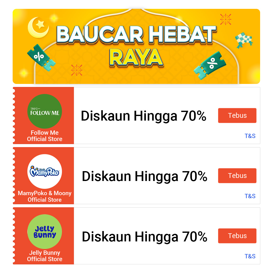 Sempat lagi ni nak shopping untuk Raya nanti! ⏰ Tebus Baucar Hebat Raya dan checkout sekarang! Siapa cepat, dia lah untung! 🤑 shope.ee/8pOHJjSK3z #ShopeeMY #RayaBersamaShopee