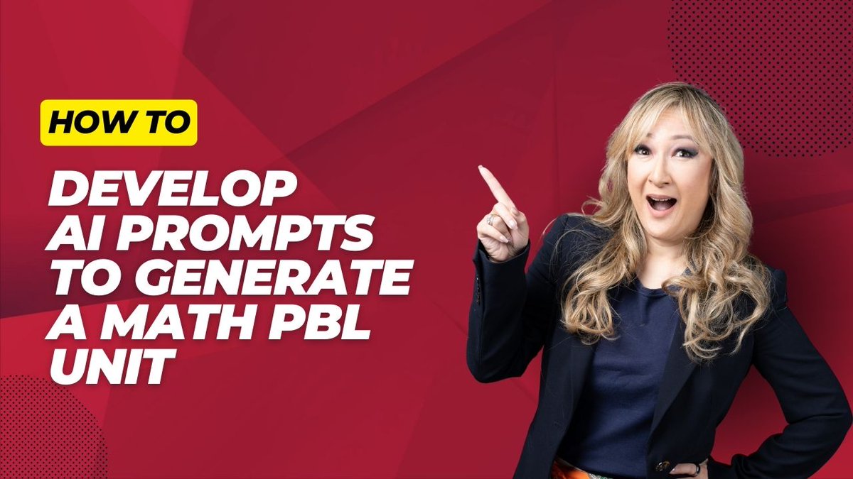 JenniferWathall's tweet photo. 📢 Just released a video: 📺🧮 Join me as I dive into the world of AI prompts for engaging math learning experiences. 💡
Discover my IDEAS framework for developing prompts with AI.
https://t.co/UqdWsHCzYH
#AIPoweredPedagogy #AIinEducation #MathPBL #EdTech #MathEducation https://t.co/MkfmOZcZvV