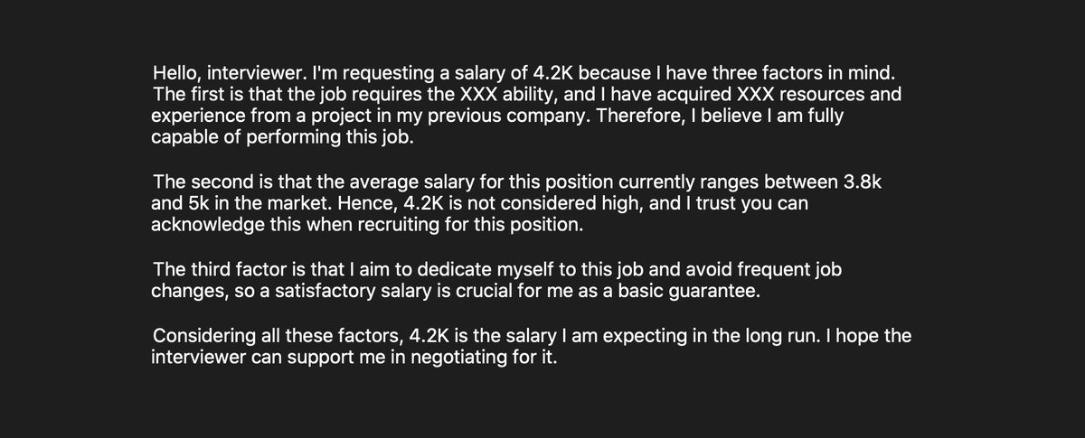 AzeemSyuk's tweet photo. Gaji kau sekarang katakan RM3,000 tapi macam mana nak request gaji RM4,200?

Ya lah, sampai bila nak kerja underpaid kan? So ini cara untuk cakap kat interviewer: 👇🏼 https://t.co/GHcA5ARVVg