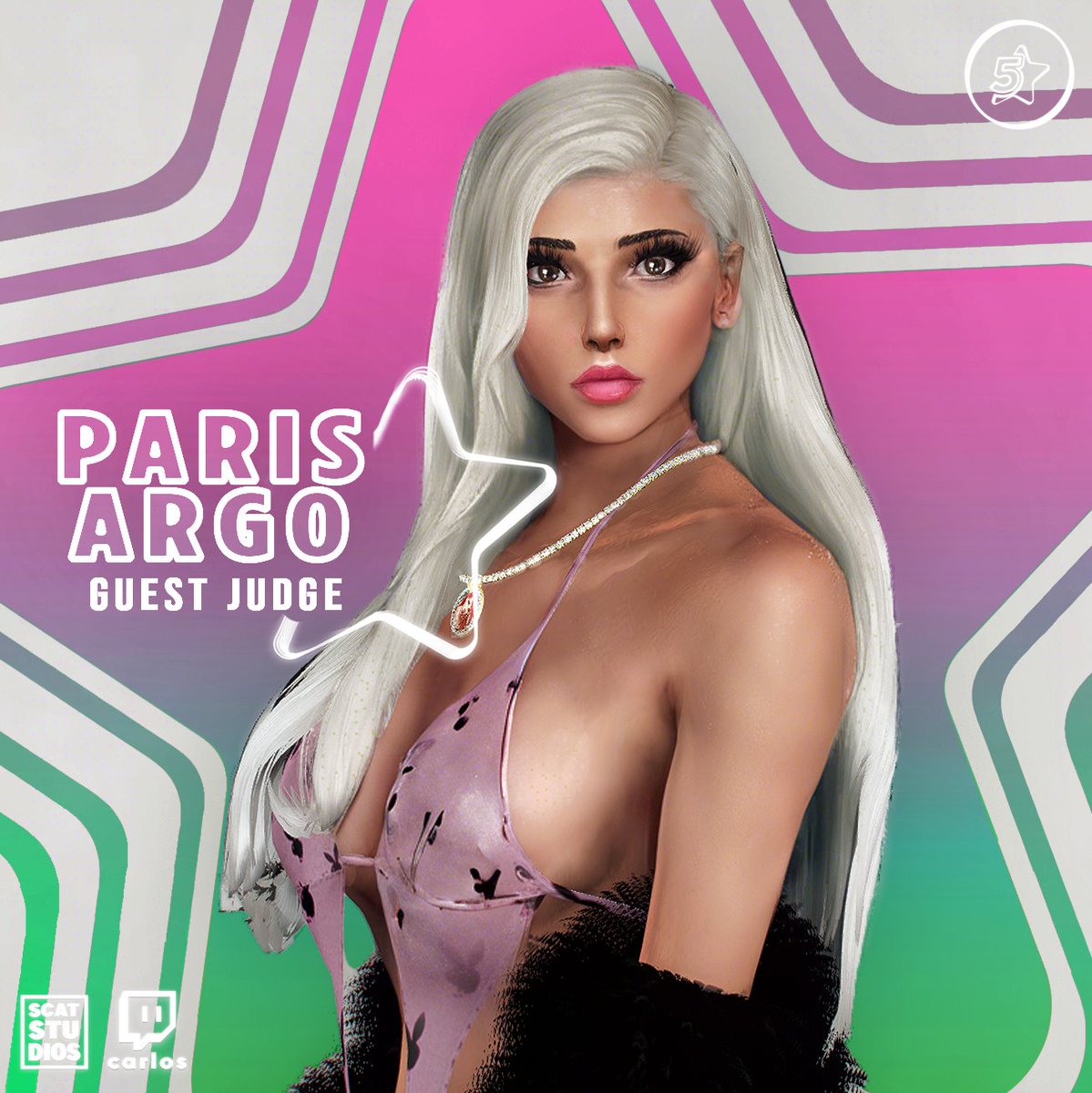 The fourth official guest judge for STAR 5 - Season Two, live on April 5th at 8 PM EST.     

Paris Argo 💋