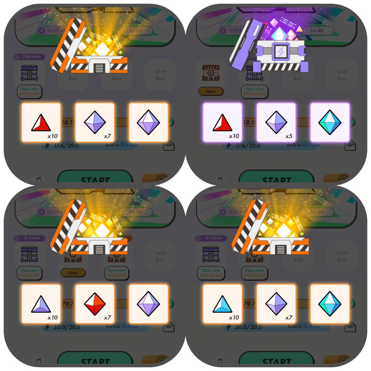 My last four mystery boxes in the BSC realm consist of comfort and resilience gems. I used to get nine level 2 gems on level 9 mystery boxes, but not anymore. 💪💎 #BSC #CryptoGems