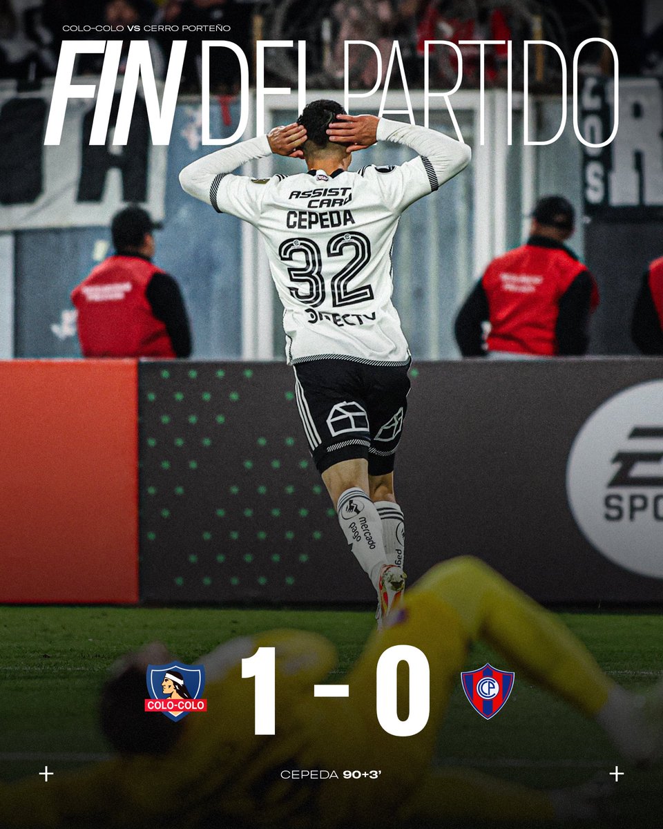 ColoColo's tweet photo. ¡𝐆𝐀𝐍𝐎́ 𝐄𝐋 𝐌𝐀́𝐒 𝐆𝐑𝐀𝐍𝐃𝐄! ¡𝐆𝐀𝐍𝐎́ 𝐄𝐋 𝐂𝐀𝐂𝐈𝐐𝐔𝐄! 🔥🤍🖤

Colo-Colo se impuso en la agonía con un golazo de Lucas Cepeda. Los primeros tres puntos de la Copa CONMEBOL Libertadores 🏆 https://t.co/NK9lDzCo0Q