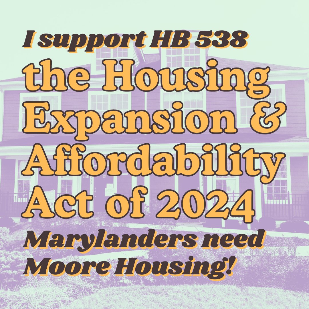 Maryland must take big steps to address our housing shortage and rising housing costs all over the state (& in District 17 especially Senator @CherylKagan!). It's time to pass the Housing Expansion and Affordability Act! <3 to @justupthepike & @ggwash for the graphic