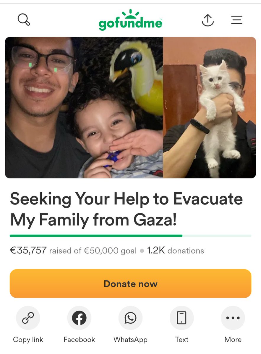 Please help this brave and selfless doctor to evacuate from Gaza with his family! ❤️‍🩹🙏 He formerly worked at Al-Shifa hospital and has been volunteering at different hospitals during the war. He is a kind, selfless and beautiful soul, he needs our support! gofund.me/99fe1c68