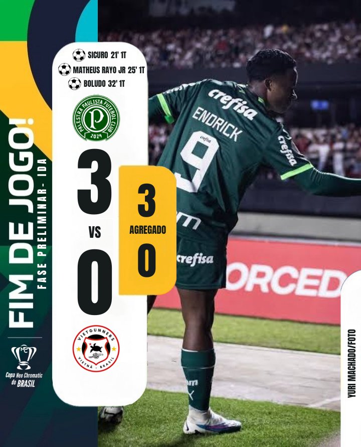copaneobrasil's tweet photo. QUE PAULADA EM SP! 🔥🔥🔥

O @PalestraSPA vence o @VietGunnersofc por 3x0 e encaminha sua Classificação para a 1° Fase da Copa NeoChromatic Brasil 2024!

#CopaNeoChromaticBrasil https://t.co/uItZDpMVtE