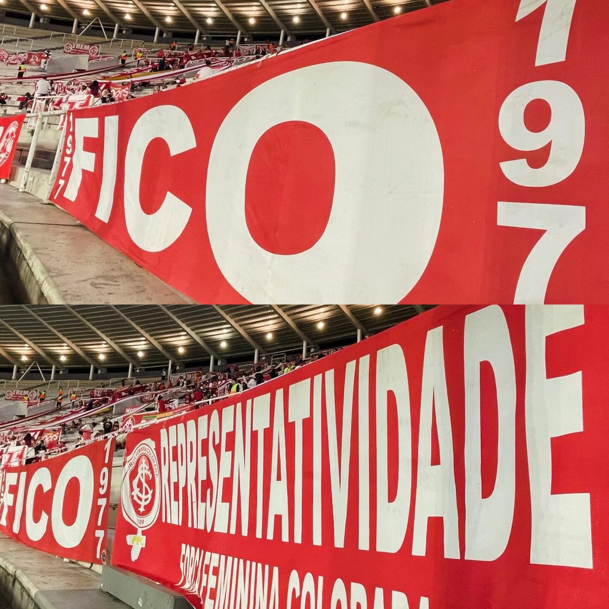 <a href="/viniciusdaroc/">Vinícius Rocha</a> <a href="/CanchaColorada/">Cancha Colorada</a> Em fotos, Popular, Camisa 12, Nação Independente, FICO e Força Feminina presentes.

(📸 <a href="/viniciusdaroc/">Vinícius Rocha</a> / <a href="/CanchaColorada/">Cancha Colorada</a>)
