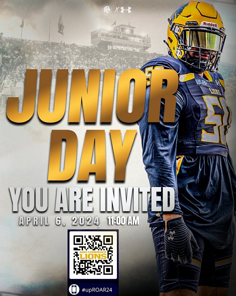 Lawrence20Jones's tweet photo. Thank you @_coachsmith_ For Inviting Me Down To Texas A&M-Commerce For There Junior Day And Spring Game @Lions_FB #uproar24 https://t.co/MVzrAmmm2d