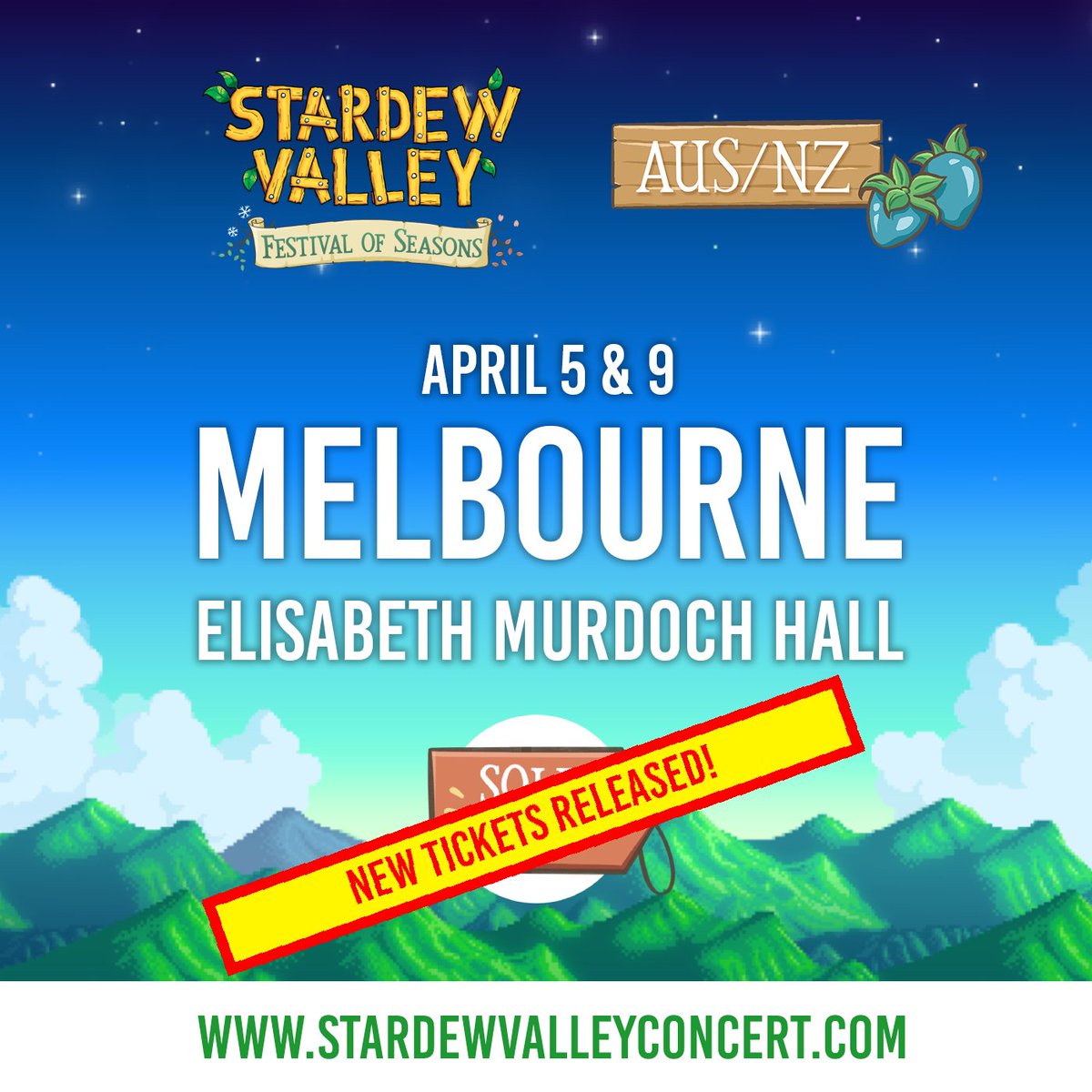 🇦🇺Melbourne! We just released a limited amount of tickets to both of our sold out shows at Elisabeth Murdoch Hall. 🎟️ Tickets available at: melbournerecital.com.au/events/2024/st…