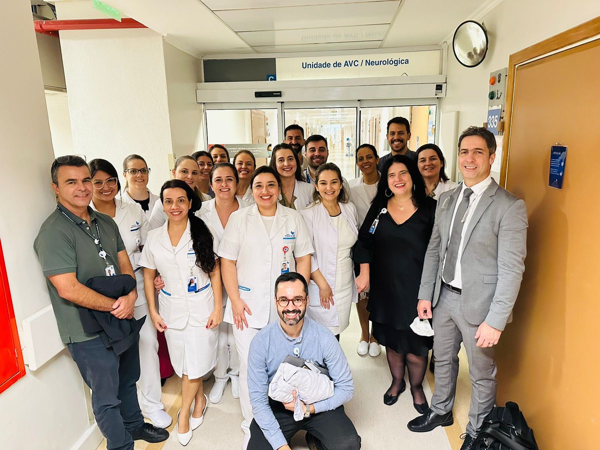 @WorldStrokeOrg starting the Re-Certification visits of the first Stroke Centers certified! Thanks to @SposatoL for coming to Porto Alegre, #Brasil to evaluate @hospitalmoinhos de Vento.