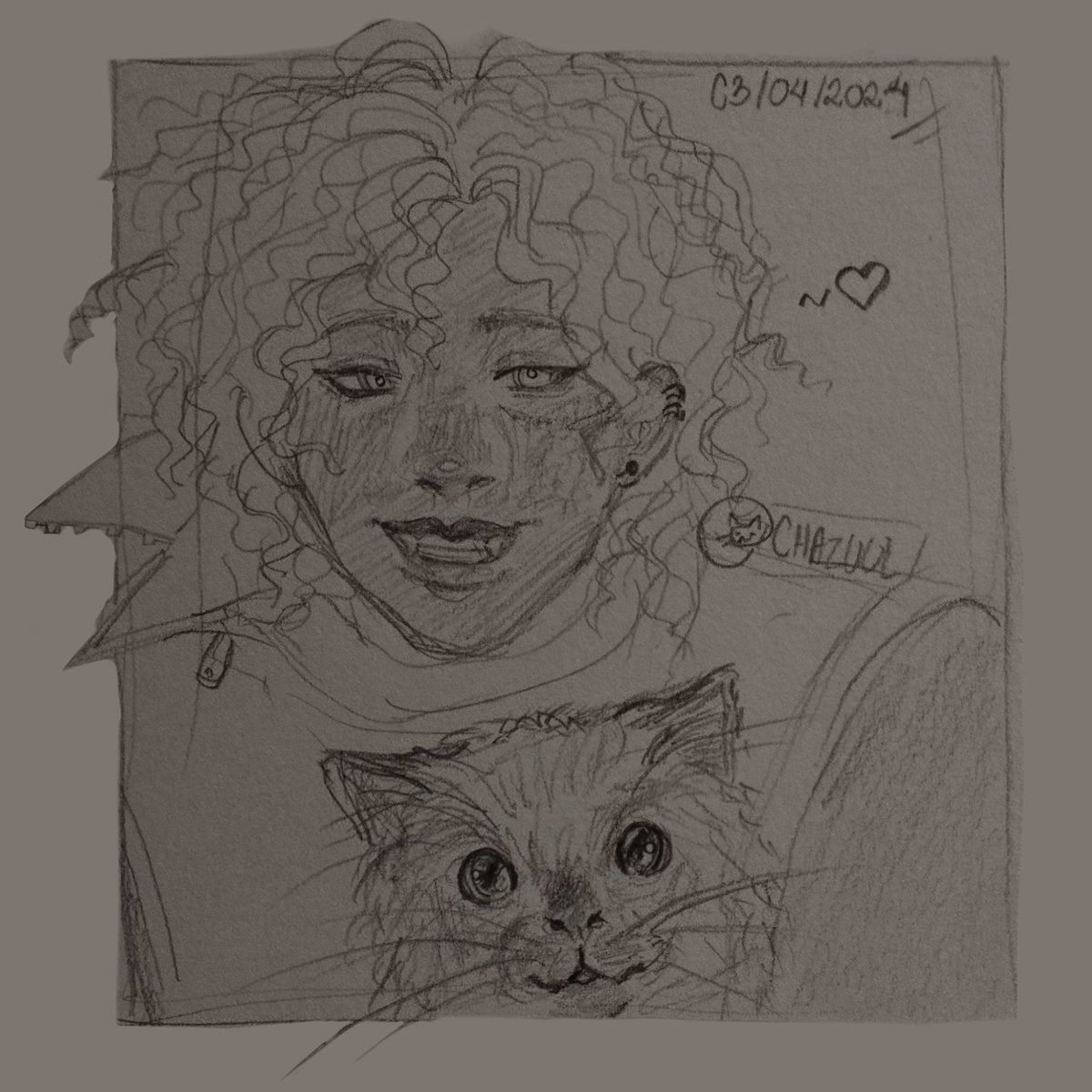 chazuul_'s tweet photo. rascunho do micah yunjin q pretendo renderizar, normalizem ter 10 gatos e ainda não saber desenhar animais 💔 #error123 #micahyunjin https://t.co/UHLLElR0Ys