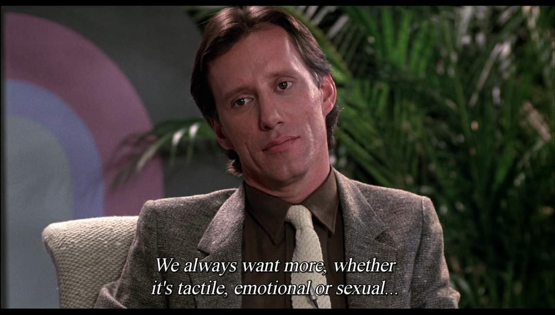 Momthra_of_3's tweet image. Videodrome (1983), dir. David Cronenberg

She's not wrong, you know, especially since smartphones became a part of daily life.

**I note this as I type...from my smartphone...while The Office plays in the background... 😅
#DistractionAddiction #Doomscroller