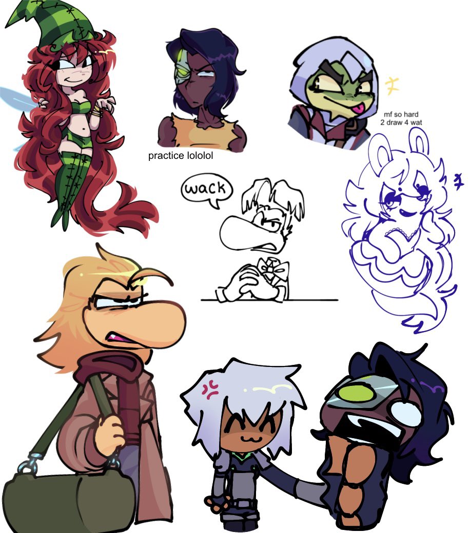 ddodle page ,.,,   idk wat 2 draw should i open requessttts?!?!? #clh #CaptainLaserhawk #rayman #rabbids #ravingrabbids #bullfrogclh #ramon #betilla