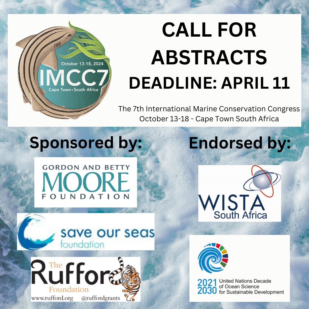 Submit your abstracts to @IMCC2024 by April 11! Details : scbmarineprogram.org/meetings-imcc7…