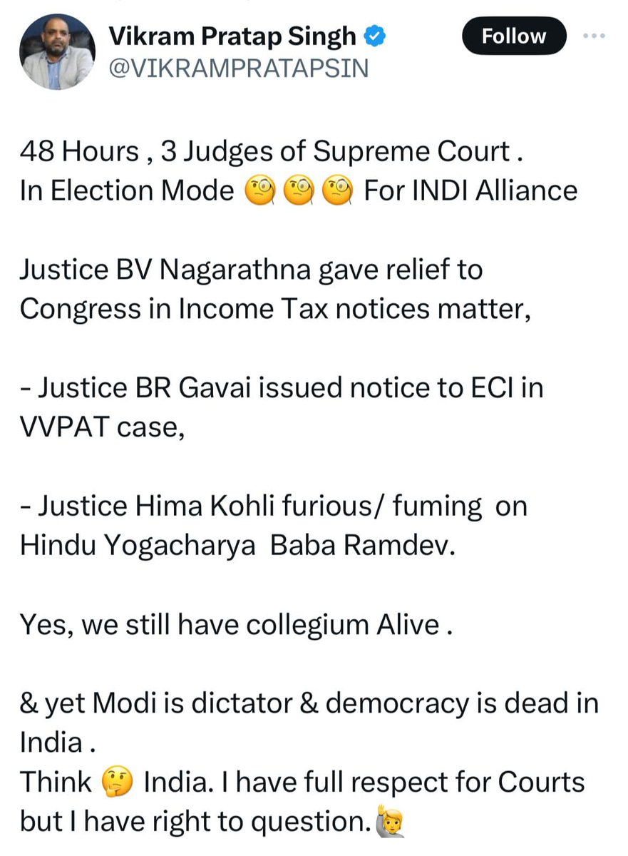 That's why Modi Ji asking 400+ Seats To stop Such type of judiciary.