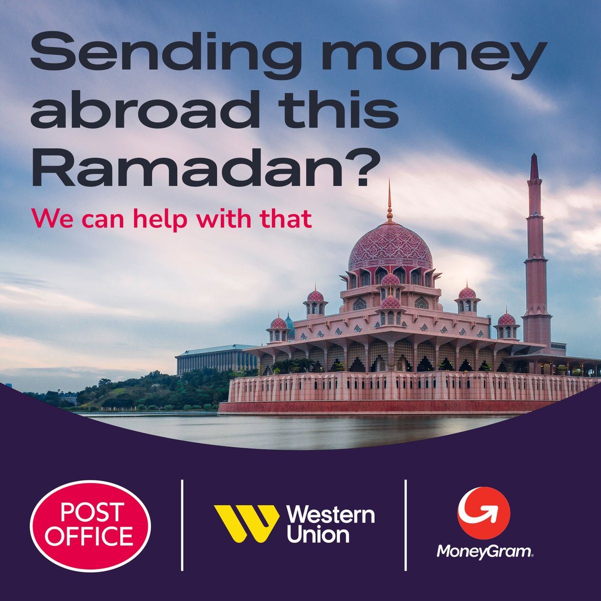 Send money abroad for Ramadan in no time with MoneyGram and Western Union at Albany Road  Post Office 💸💷​

#MoneyTransfer #WeCanHelpWithThat #Ramadan