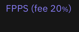 _SpaceWarehouse's tweet photo. @braiins is this a mistake?  My pool dashboard is showing a FPPS fee of 20%... https://t.co/L0CFe9bS5O