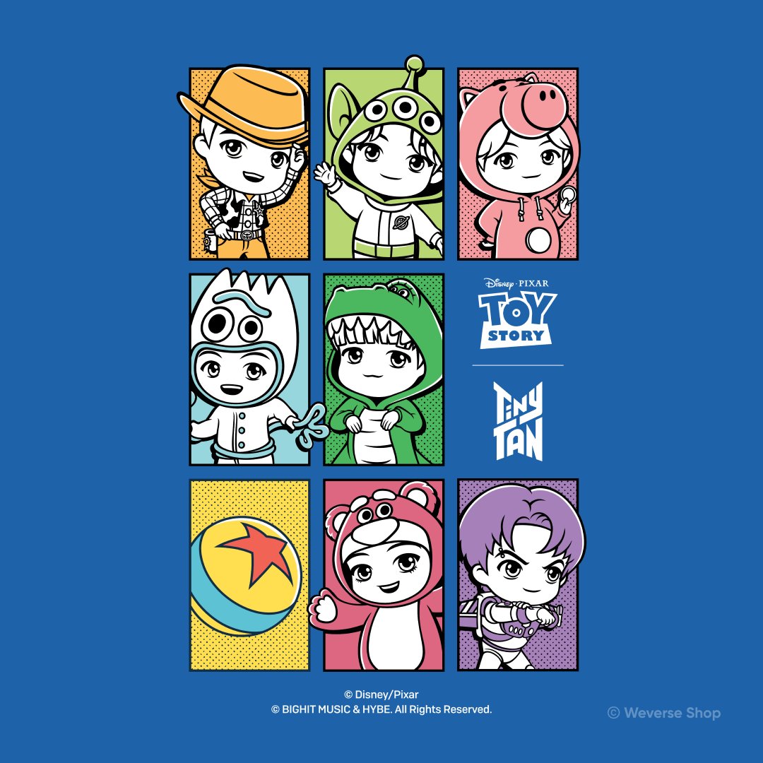 BTS Toy Story | TinyTAN Collaboration BTS Figures Set of 7 TOY