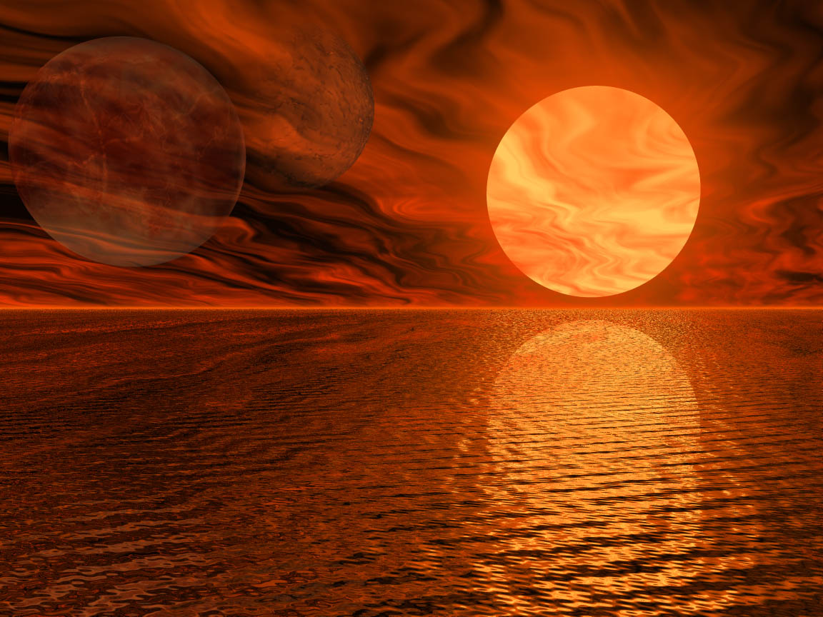 Old_School_3D's tweet image. Sunset Made for Hell, by Eric Franklin. 2003.