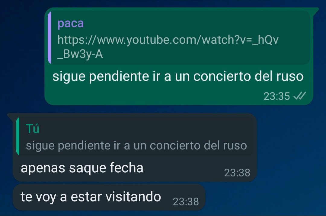cchochii_'s tweet photo. @conociendorusia hace concierto en bs as que quiero conocer a paca @SanchezBenja005 https://t.co/VlZNCNxxlZ