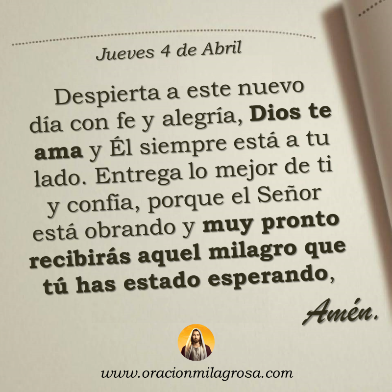 oracion_milagro's tweet photo. Oración para el jueves 4 de abril de 2024: https://t.co/DAIWre7oCQ