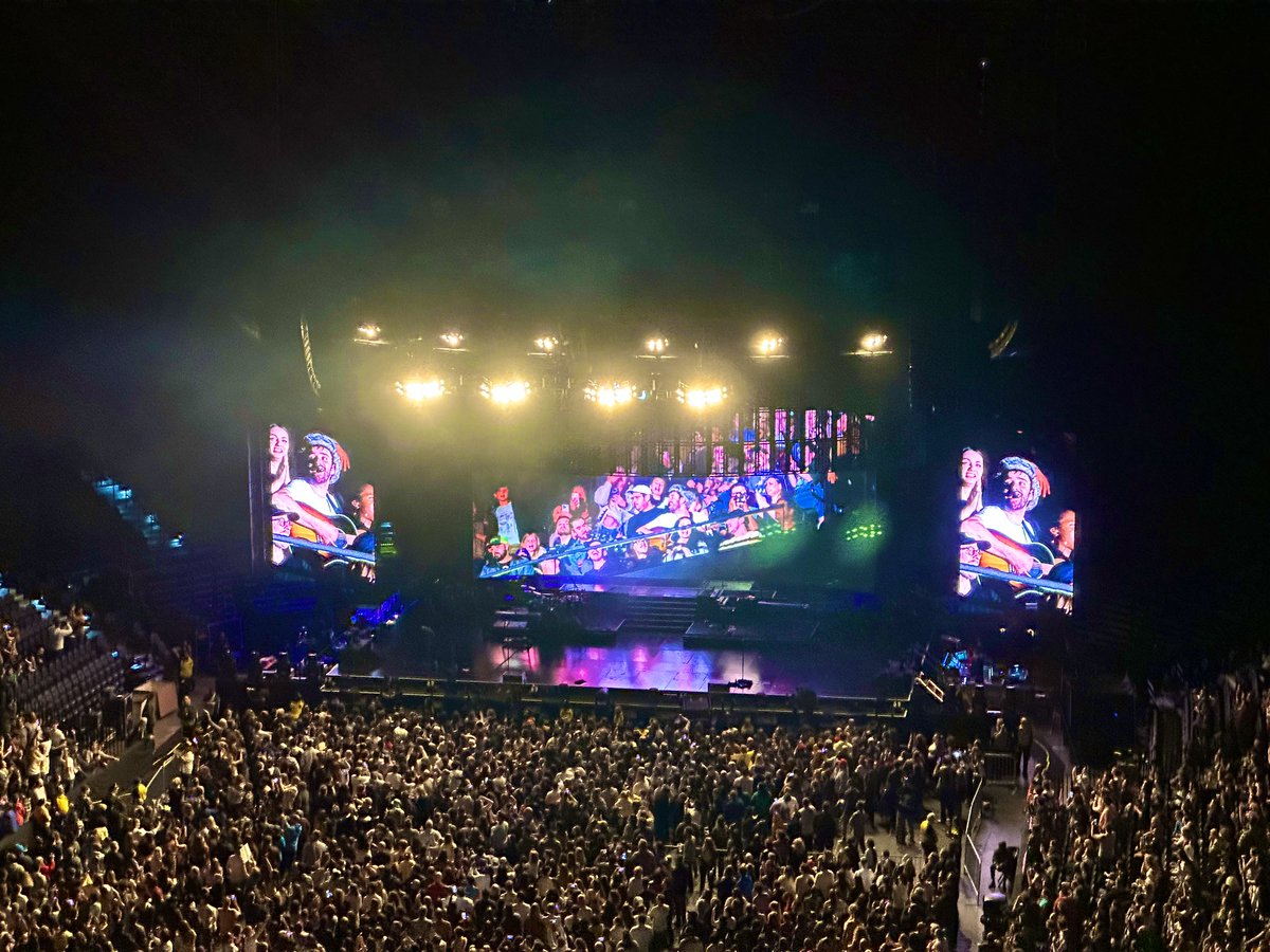 Me and my little sister at <a href="/AJRBrothers/">AJR</a> The Maybe Man Tour. A very creative show! It was awesome! <a href="/deanlewismusic/">Dean Lewis</a> as the opener was excellent as well! Incredible show, gentlemen!
