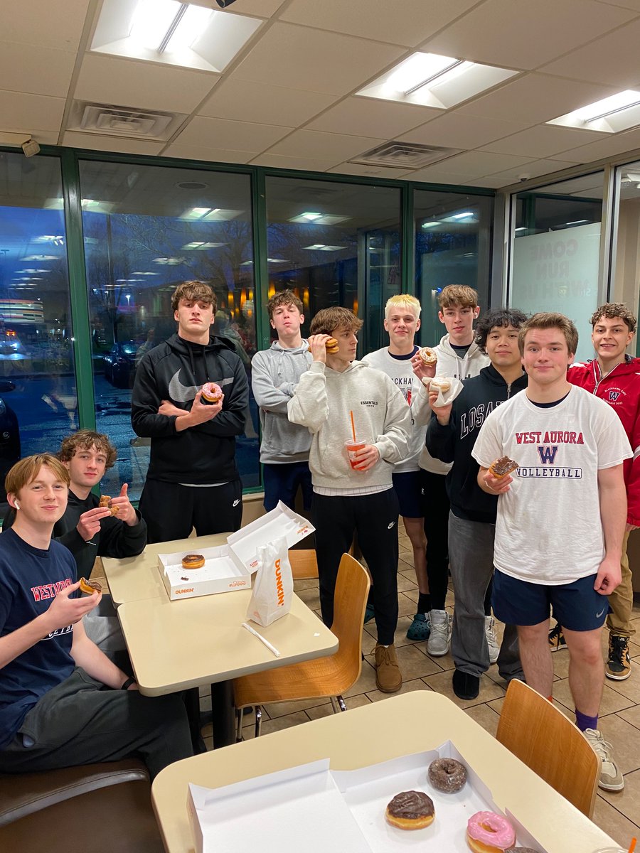 Congrats to all levels tonight on their victories; completing the program sweep on the road against Naperville North. Varsity celebrated a hard fought victory with some <a href="/dunkindonuts/">Dunkin'</a>