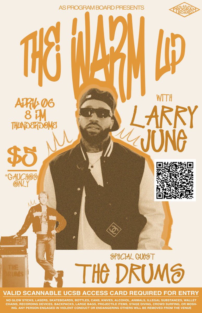 asprogramboard's tweet image. The Warm Up Vol. X.
This Saturday. 8PM.
@LarryJuneTFM 
@thedrumsforever 
Tickets on Sale in Bio.
Gauchos Only.