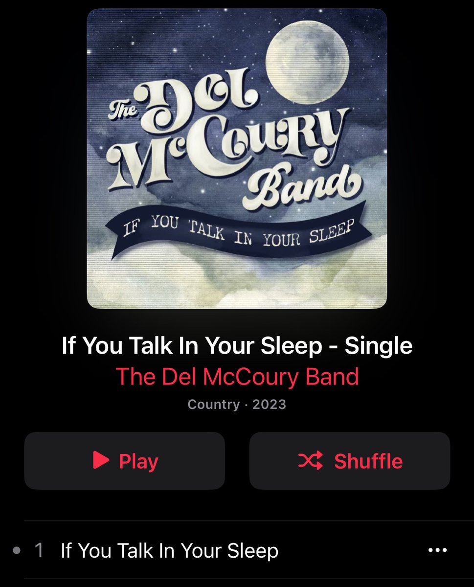Don’t forget to listen to If You Talk In Your Sleep on @AppleMusic 🍎 #delmccouryband #ifyoutalkinyoursleep #bluegrass