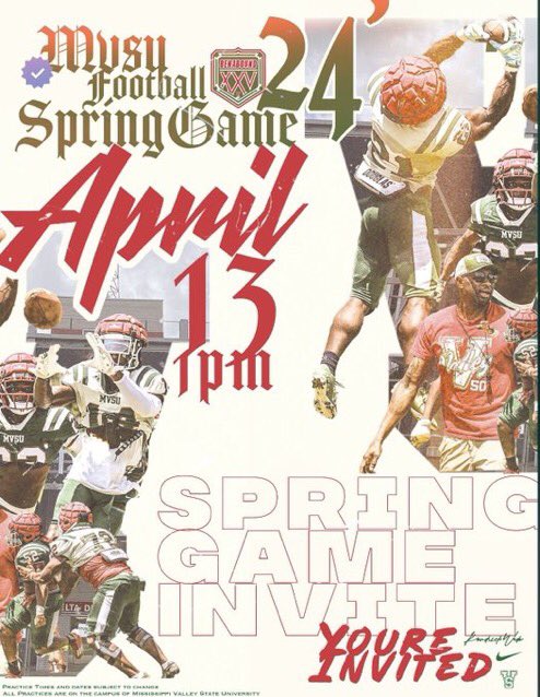 Demonte Martin (@demontemartin7) on Twitter photo I will be at Mississippi Valley for the spring game on April 13th <a href="/_CoachWyatt/">Coach Wyatt Anderson</a> <a href="/MVSUDevilSports/">Mississippi Valley State Athletics</a> I will be at Mississippi Valley for the spring game on April 13th <a href="/_CoachWyatt/">Coach Wyatt Anderson</a> <a href="/MVSUDevilSports/">Mississippi Valley State Athletics</a>