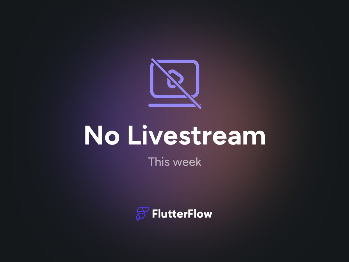 design_nocodeio's tweet image. I hate to be the bearer of bad news but since we swtiched to #fabricflow there is no more need for livestreams...

Okay jk on the first part but I will be traveling this week so will be unable to host the @flutterflow livstream this week (april 4th)

#lowode #nocode #ui #design