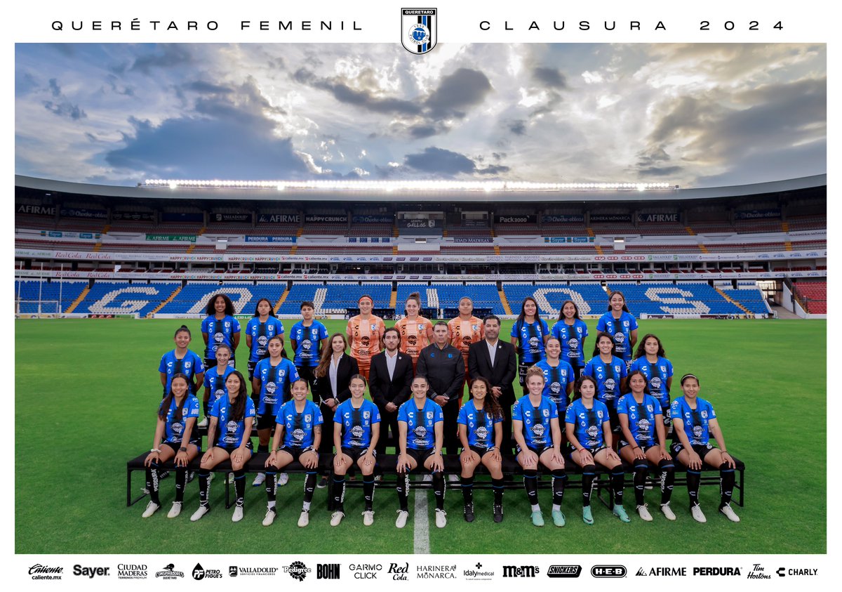 𝐋𝐚 𝐅𝐨𝐭𝐨 𝐎𝐟𝐢𝐜𝐢𝐚𝐥 𝐜𝐨𝐧 𝐧𝐮𝐞𝐬𝐭𝐫𝐚 𝐞𝐬𝐞𝐧𝐜𝐢𝐚. 💙🖤

Por este escudo, lo damos todo con #CorazónyAguante en el CL2024.

¡Esto es Querétaro Femenil!