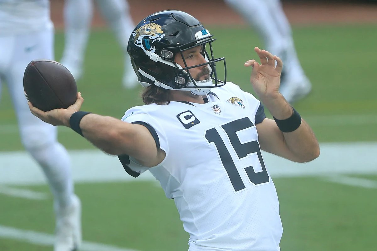nflrums's tweet image. #Raiders Gardner Minshew two seasons as starter:

- 59 Passing TD
- 24 INT
- 90.2 QB Rating 
- 49 Games 

#Jaguars Trevor Lawrence three seasons as starter:

- 58 Passing TD
- 39 INT
- 85 Passer Rating 
- 50 Games Played