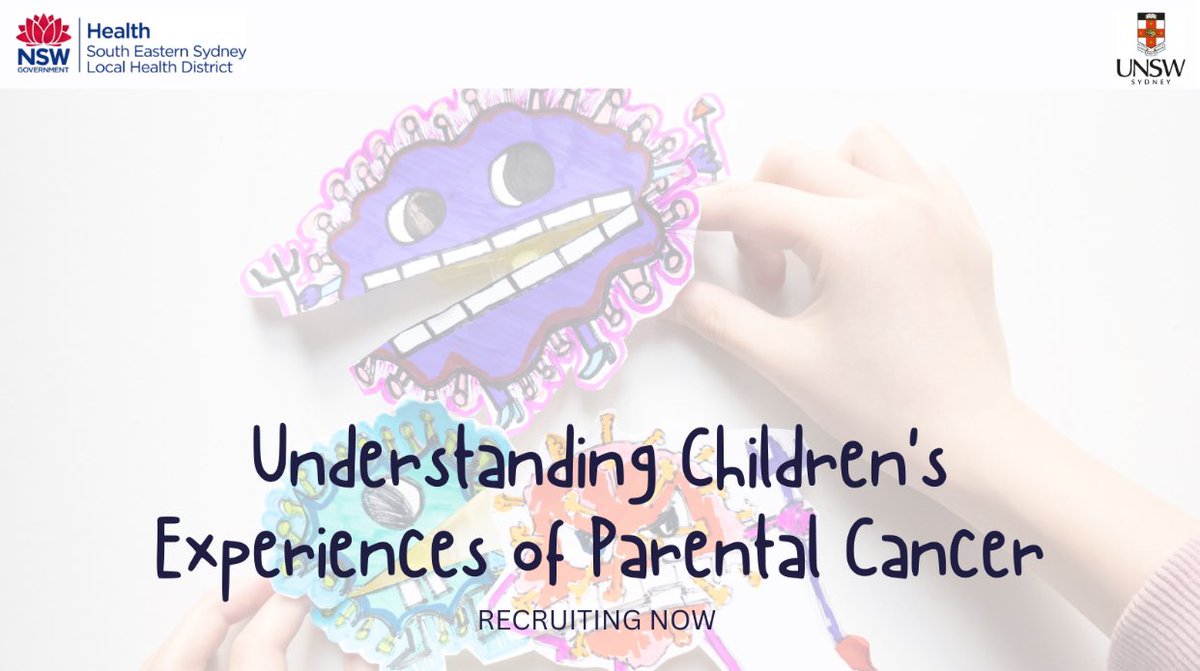 🔍Exciting PhD project alert! Seeking to understand how kids aged 6-12 experience parental cancer & what support they need.  We want to co-produce psychosocial supports for better outcomes for kids! See: behaviouralsciencesunit.org/parentalcancer…  @JordanaMcloone @CEwakefield #ResearchWithKids