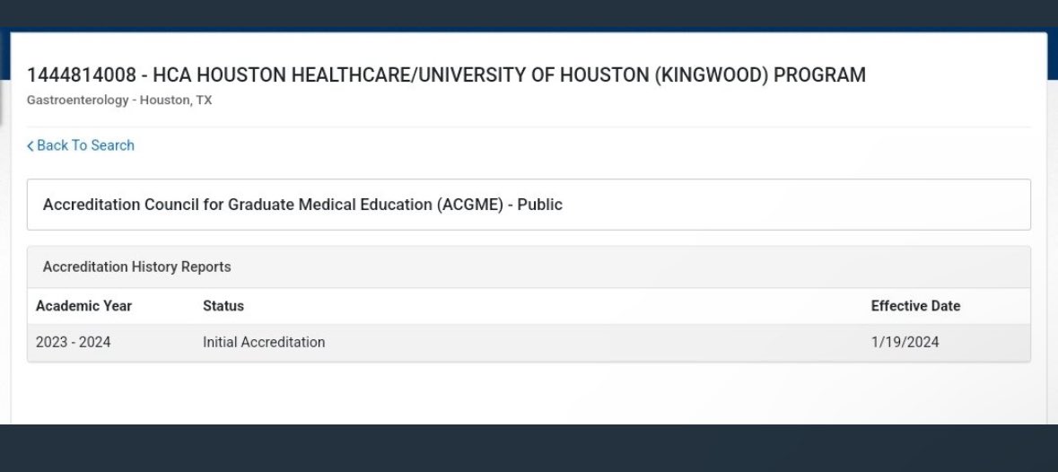 ATTENTION: New GI fellowship was approved and looking for applicants outside of the match. HCA Houston (University of Houston Kingwood Program) is looking for new GI fellows. Please retweet.
