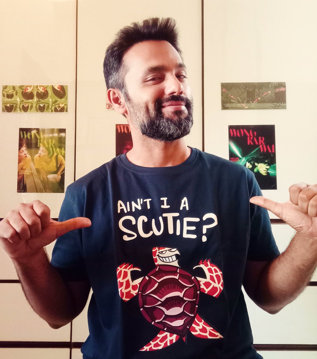 Open ended question, but 'Scutie' tees are out on my @happywagon webstore happywagon.com/collections/gr… For orders outside of India, visit my @redbubble webstore redbubble.com/shop/ap/158979… #greenhumour #merchandise #tshirts #reptiles #turtles #scutes #biology