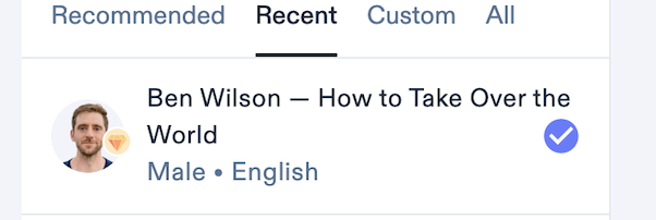 Just saw @BenWilsonTweets of How to Take Over the World as a voice option in Speechify. One of the best collabs ever @cliffweitzman !