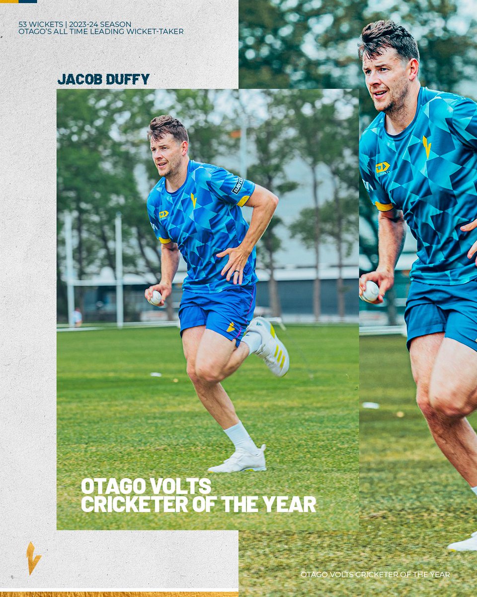 Last night we celebrated our Otago Cricket performance, pathways and community teams at the Otago Cricket Awards. Congratulations to Emma Black & Jacob Duffy who picked up the Cricketer of the Year Awards ⚡ Full story here | bit.ly/3J6Xynw