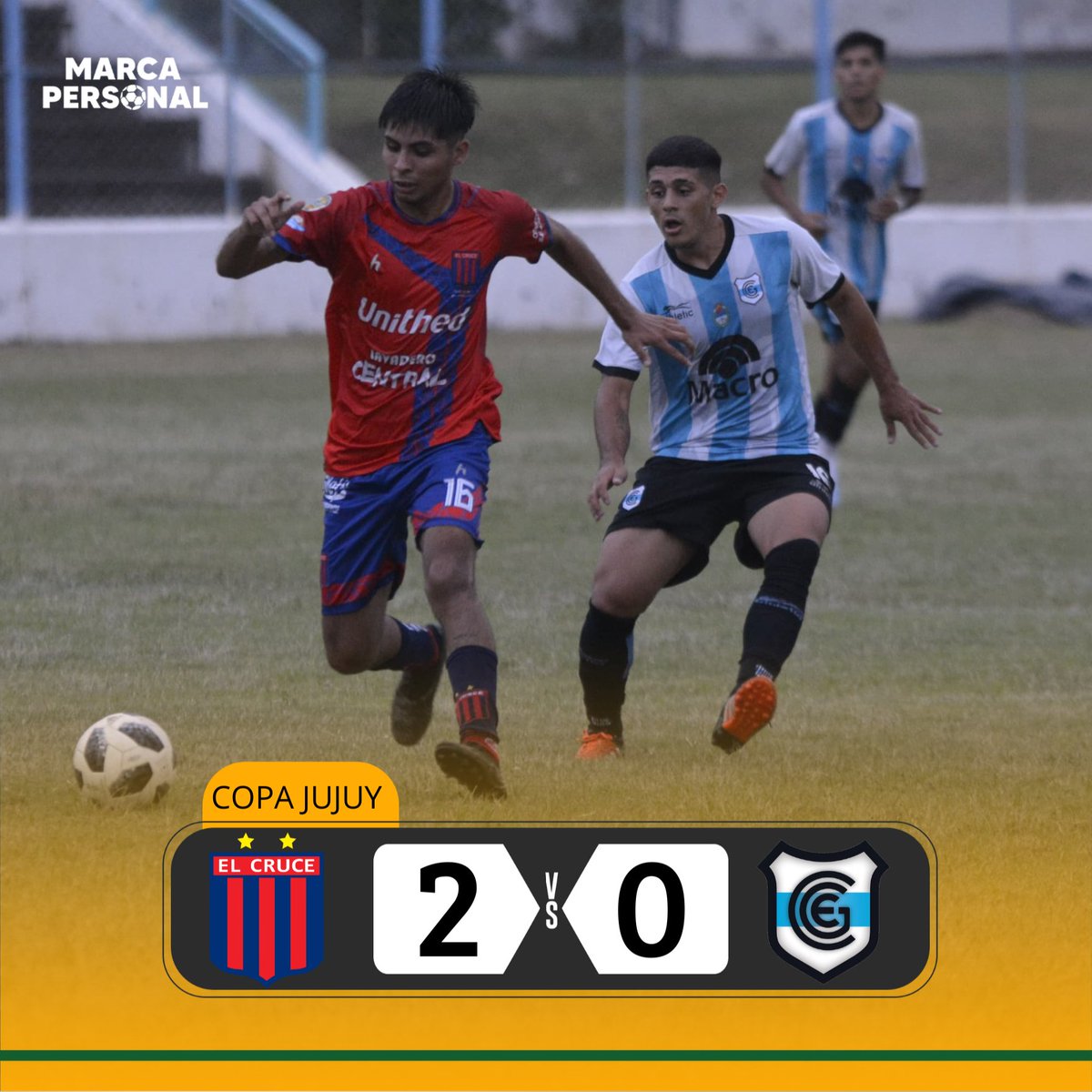 MarcaPersonal23's tweet photo. #COPAJUJUY🏆PARTIDOS DE IDA DE LA FASE PRELIMINAR EN LA LIGA JUJEÑA🏆 

➡️Malvinas venció a Gorriti 1 a 0. 

➡️Deportivo El Cruce se impuso ante Gimnasia y Esgrima 2 a 0. 

➡️ Talleres derrotó 2 a 0 a Fundación Zapatón. 

➡️ La Viña triunfó ante Cuyaya por 3-1. https://t.co/kvzufbiqIj