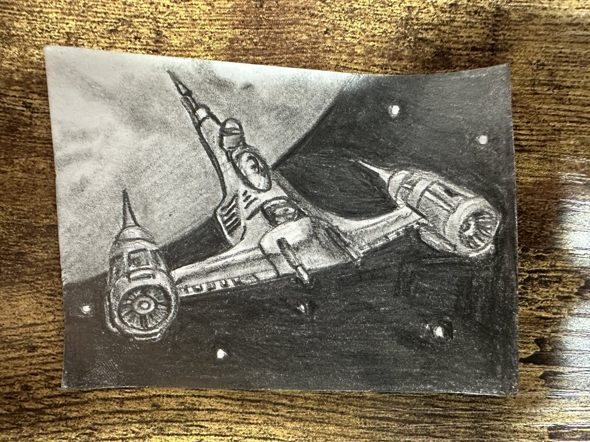 BsmallArt's tweet photo. #sketchcard practice of #TheMandalorian Naboo N1

#starwars #StarWarsFanArt #art https://t.co/qKv8VmAlDJ